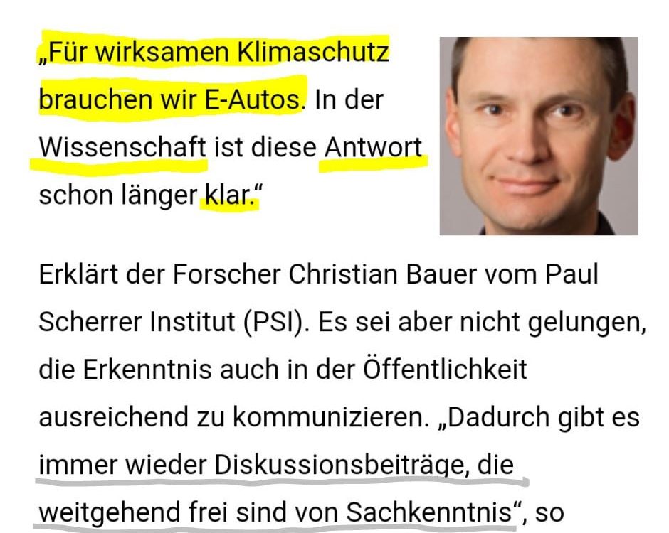 Wissenschaft: Wirksamer Klimaschutz braucht eAutos